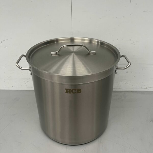 Edelstahl HCB Suppentopf Kochtopf Induktion 33,5 x 33,5 cm 25 Liter Catering