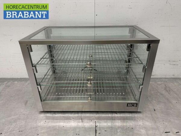 Edelstahl Warmhaltevitrine 115 Liter 70 cm 230V Horeca