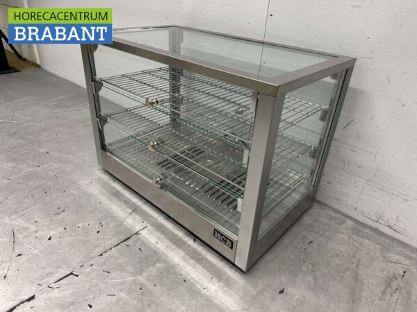 Edelstahl Warmhaltevitrine 115 Liter 70 cm 230V Horeca – Bild 2