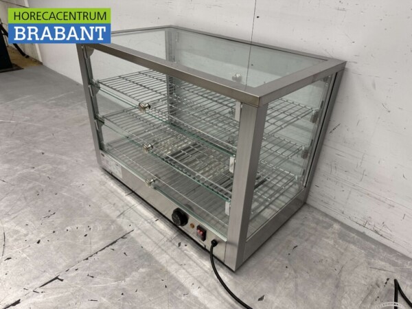 Edelstahl Warmhaltevitrine 115 Liter 70 cm 230V Horeca – Bild 5