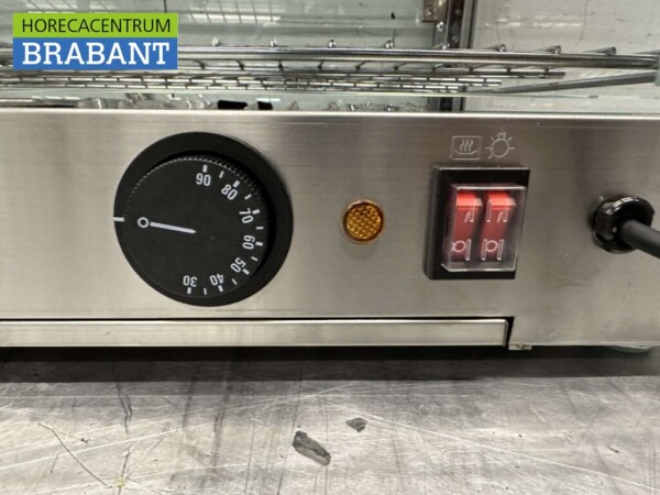Edelstahl Warmhaltevitrine 115 Liter 70 cm 230V Horeca – Bild 7