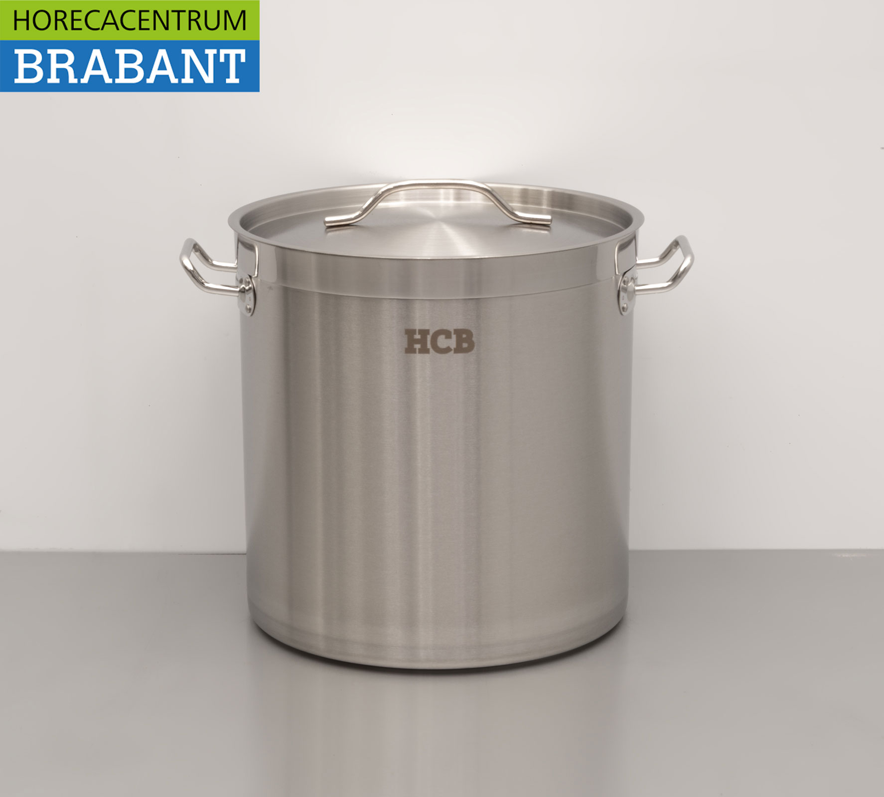 HCB Edelstahl Suppentopf Kochtopf Induktion 30,5 x 31,5 cm 21 Liter Catering