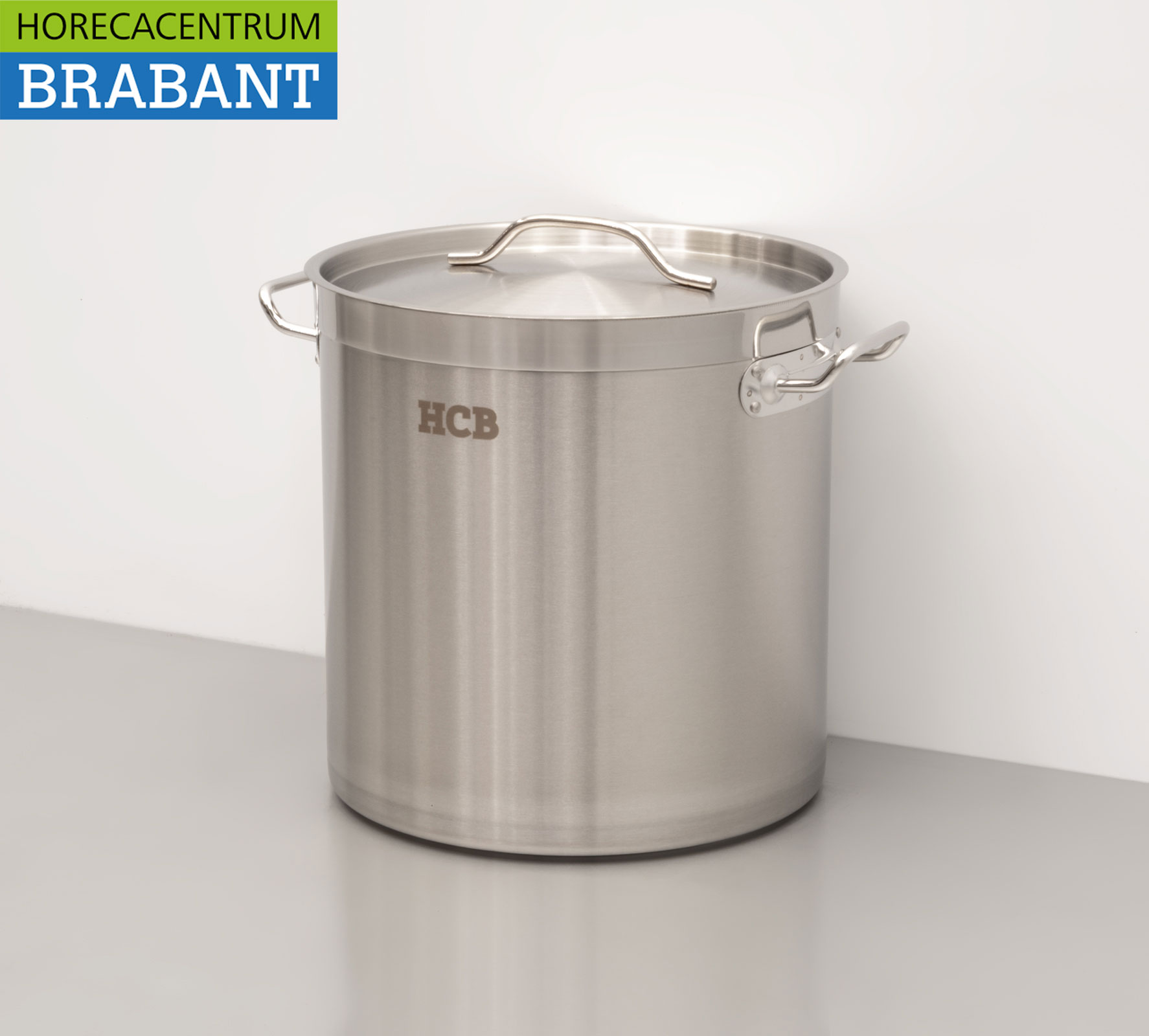 HCB Edelstahl Suppentopf Kochtopf Induktion 30,5 x 31,5 cm 21 Liter Catering – Bild 2