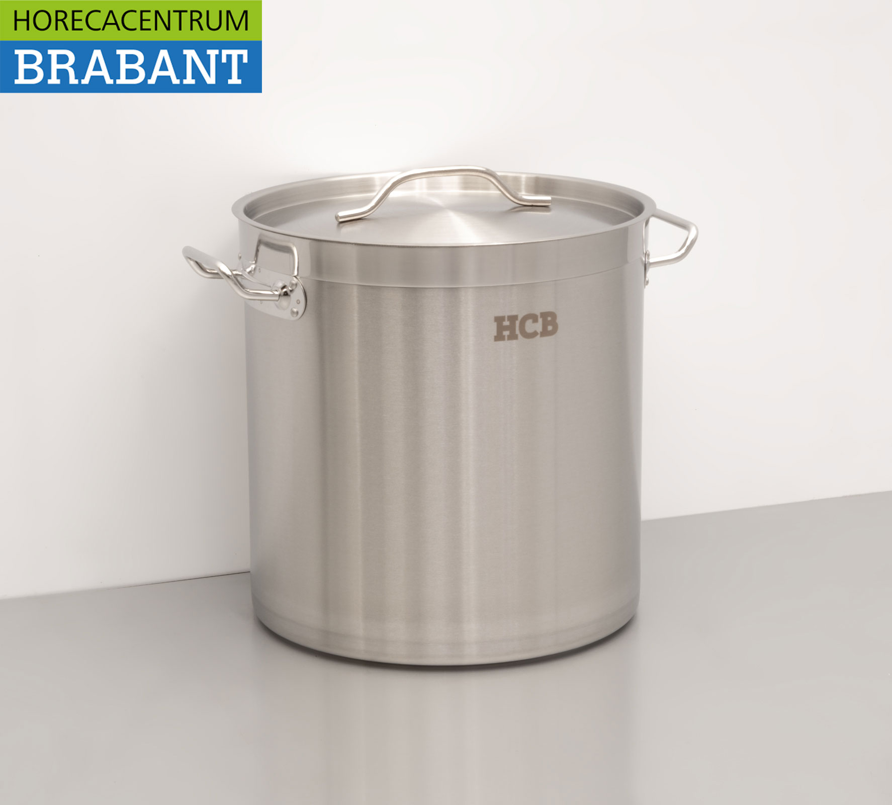 HCB Edelstahl Suppentopf Kochtopf Induktion 30,5 x 31,5 cm 21 Liter Catering – Bild 3