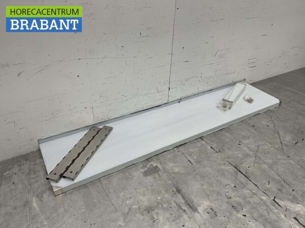 Wandregal aus Edelstahl 140 x 30 cm Horeca – Bild 3