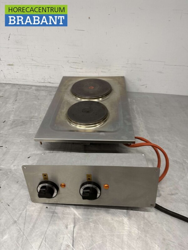 Edelstahl Roeder Elektro-Einbauherd 2 Brenner 400V Horeca