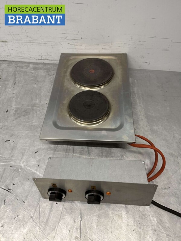 Edelstahl Roeder Elektro-Einbauherd 2 Brenner 400V Horeca – Bild 2