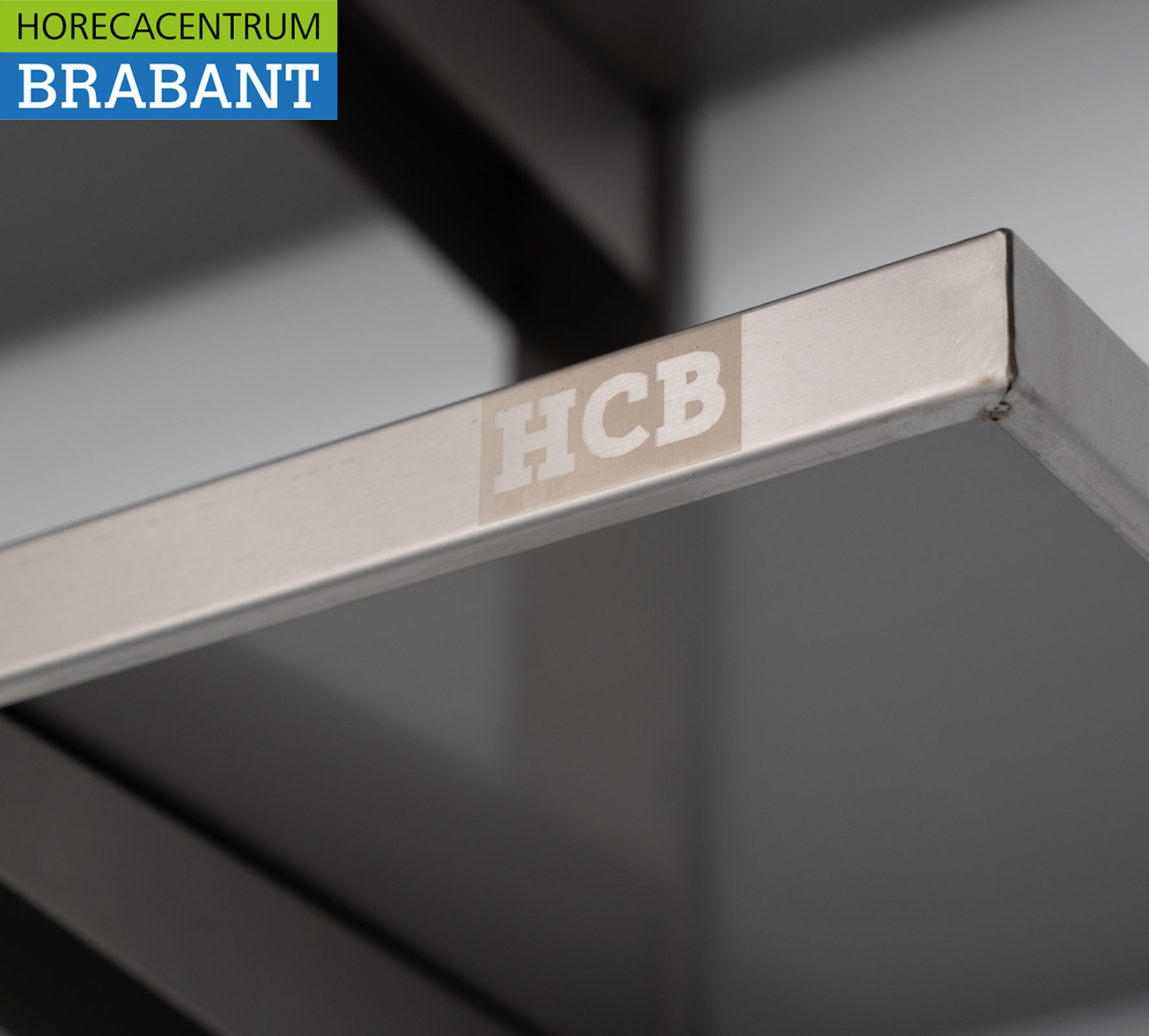 HCB Edelstahl Doppelwandregal 200 x 30 cm Horeca – Bild 6