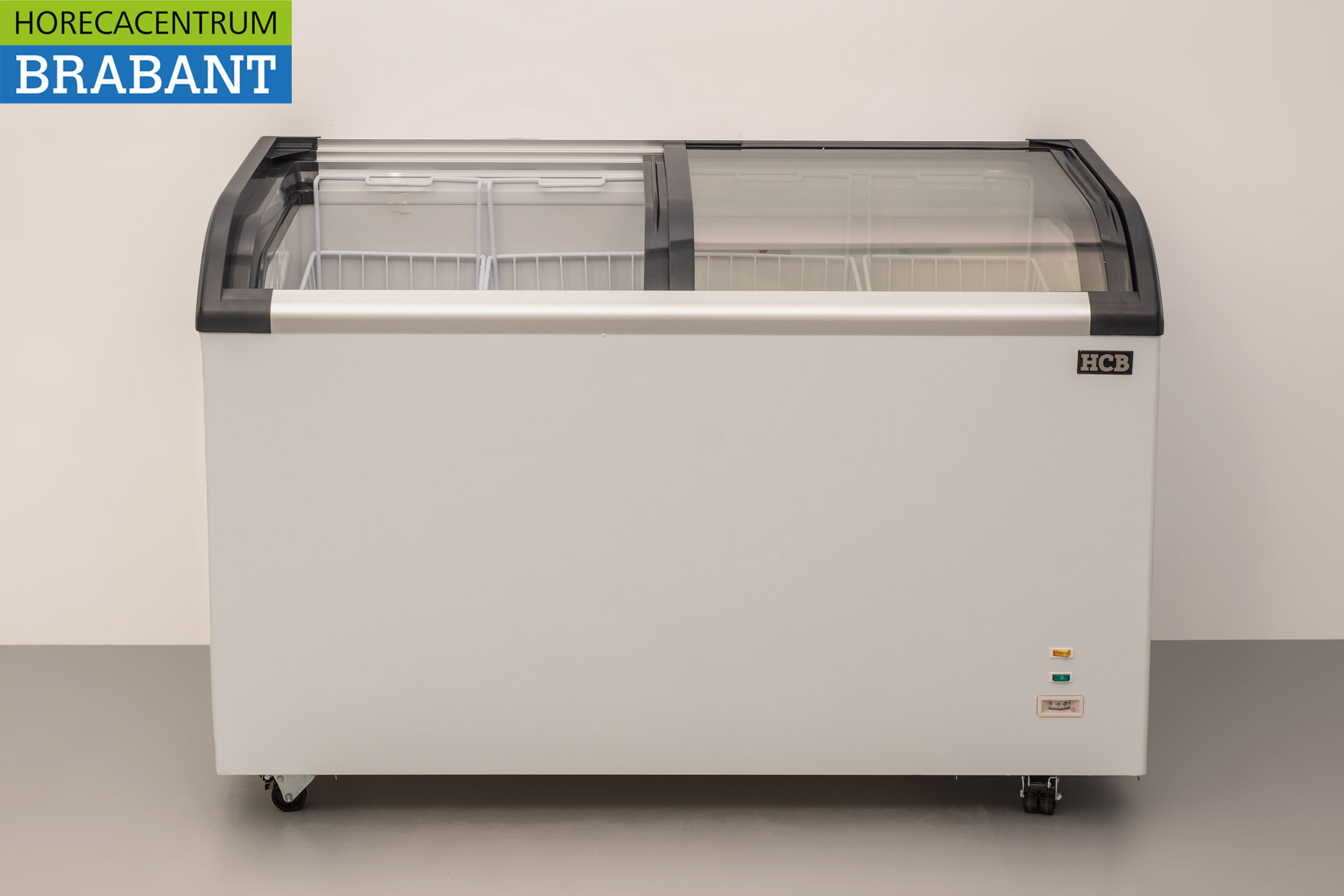 HCB Shop Gefrierschrank Gefrierschrank mit Glasschiebedeckel 355 Liter 230V Horeca – Bild 4