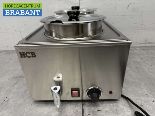 Edelstahl Hot Pot Bain marie 2 x 6 Liter 230V Horeca – Bild 4
