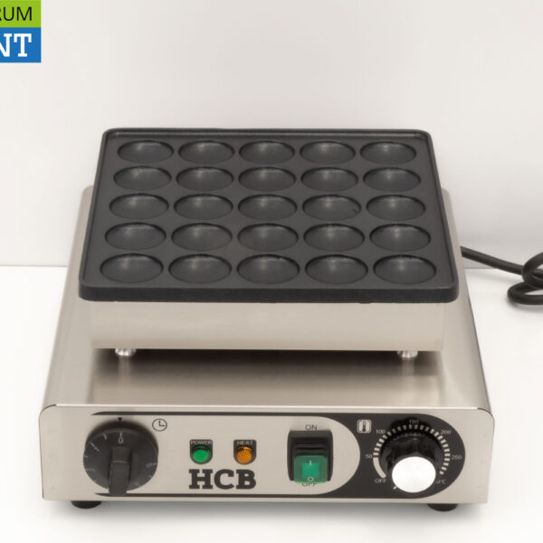 HCB Edelstahl Poffertjesplaat Poffertjesbakplaat 25 dops 230V Horeca