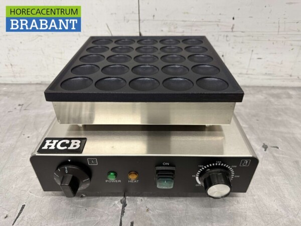 Rostfreier Stahl Poffertjesplaat Poffertjesbakplaat 25 dops 230V Horeca