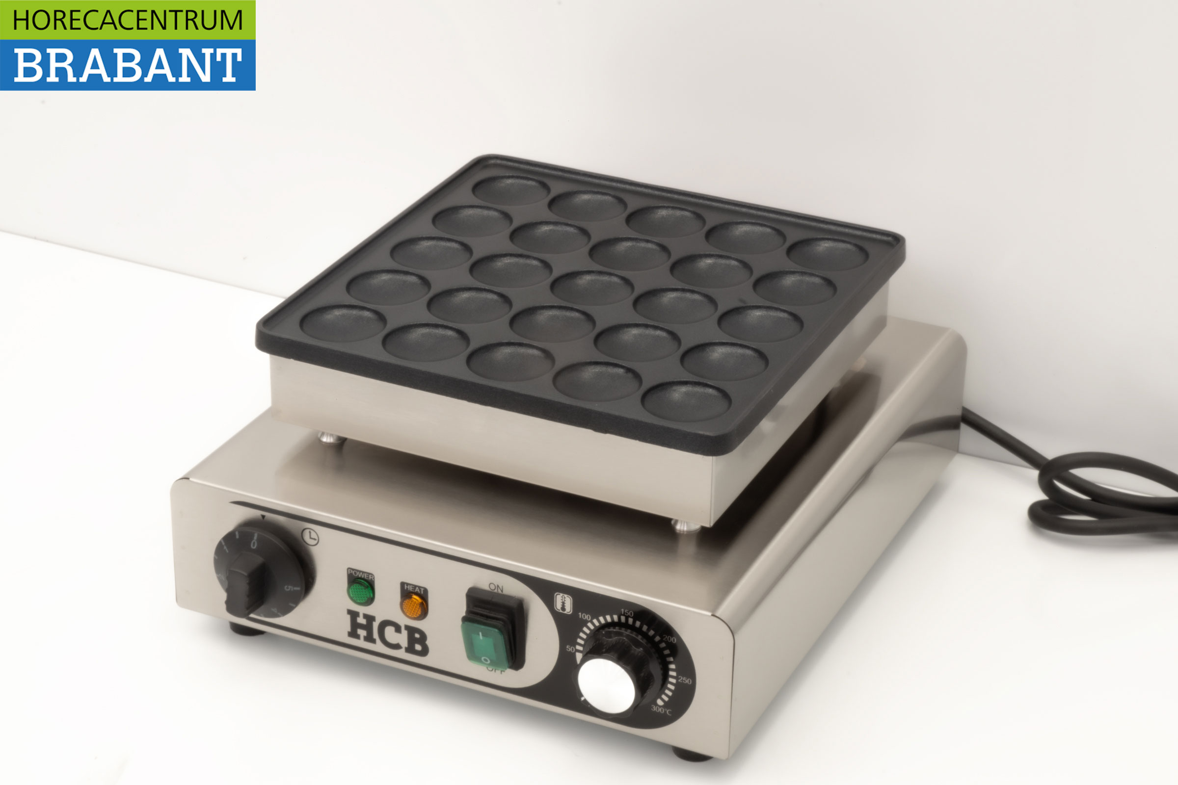 HCB Edelstahl Poffertjesplaat Poffertjesbakplaat 25 dops 230V Horeca – Bild 2