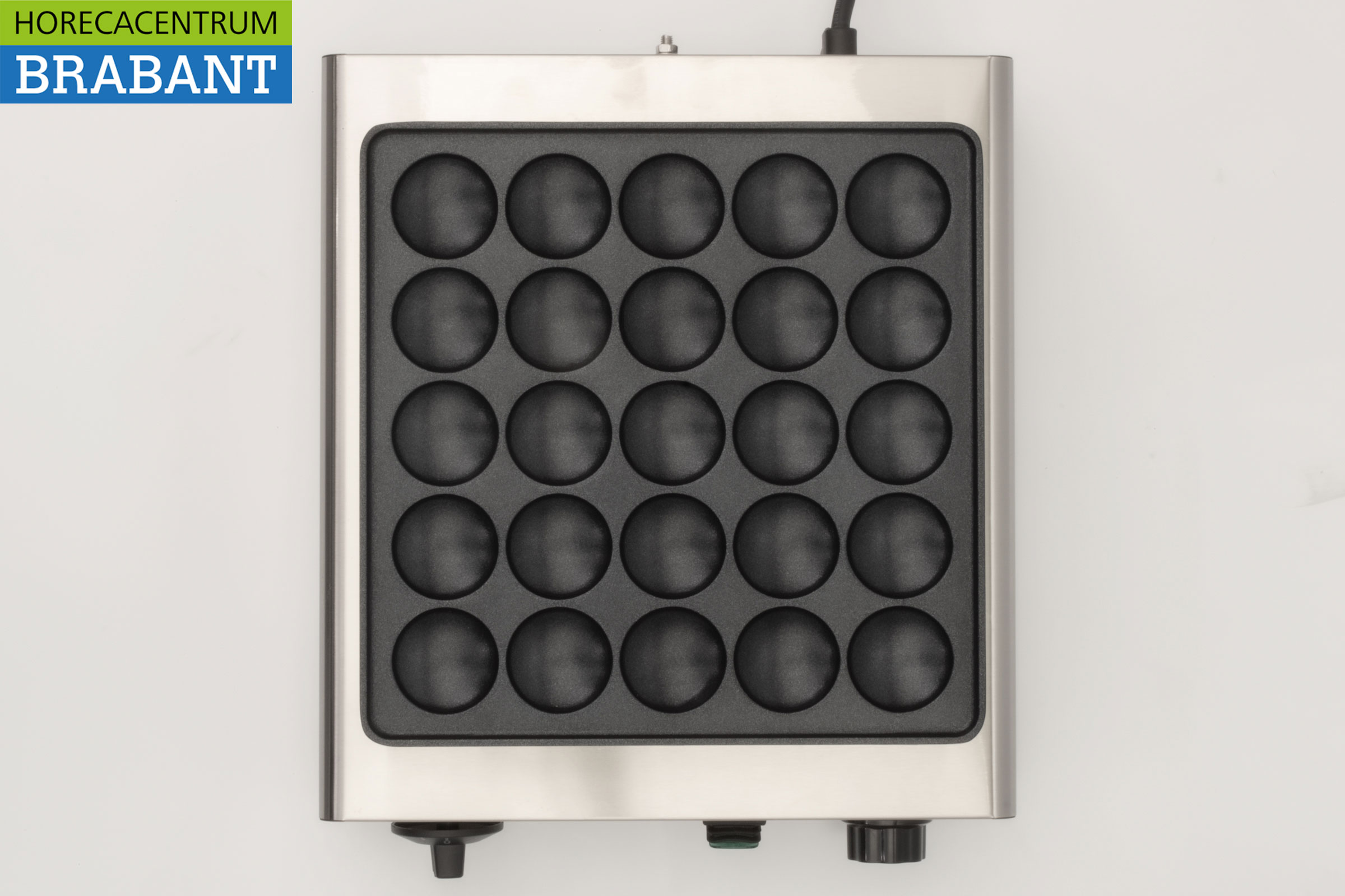 HCB Edelstahl Poffertjesplaat Poffertjesbakplaat 25 dops 230V Horeca – Bild 4