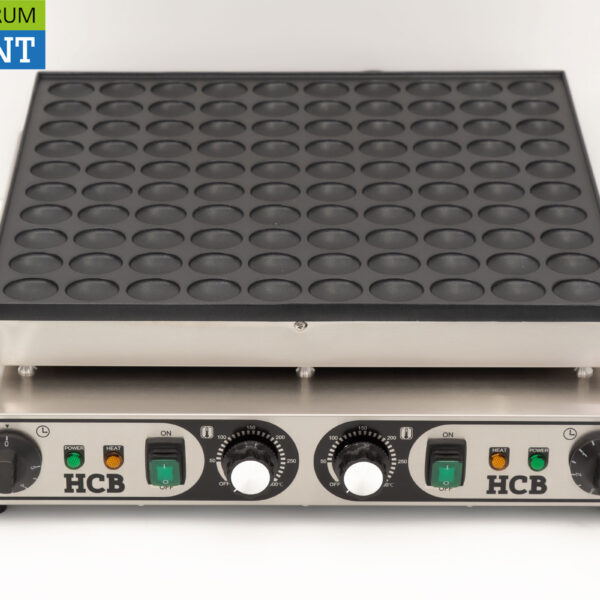 Edelstahl Poffertjesplaat Poffertjes Backblech 100 dops 230V Horeca