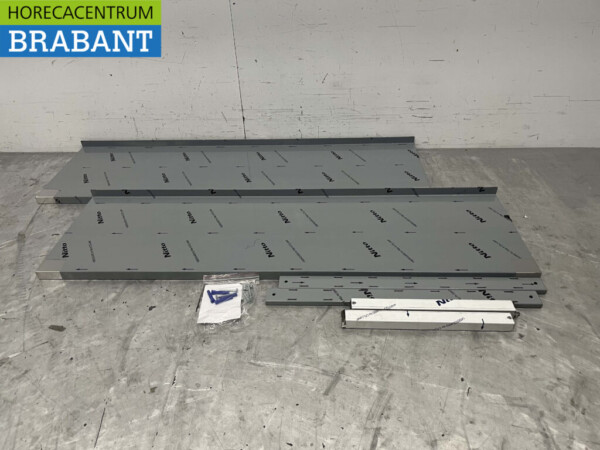 Edelstahl Doppelwandiges Regal 140 x 40 cm Horeca