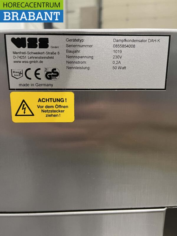 Edelstahl WSS Backofen Heißluftofen Dunstabzugshaube Sockel 230V Catering – Bild 7
