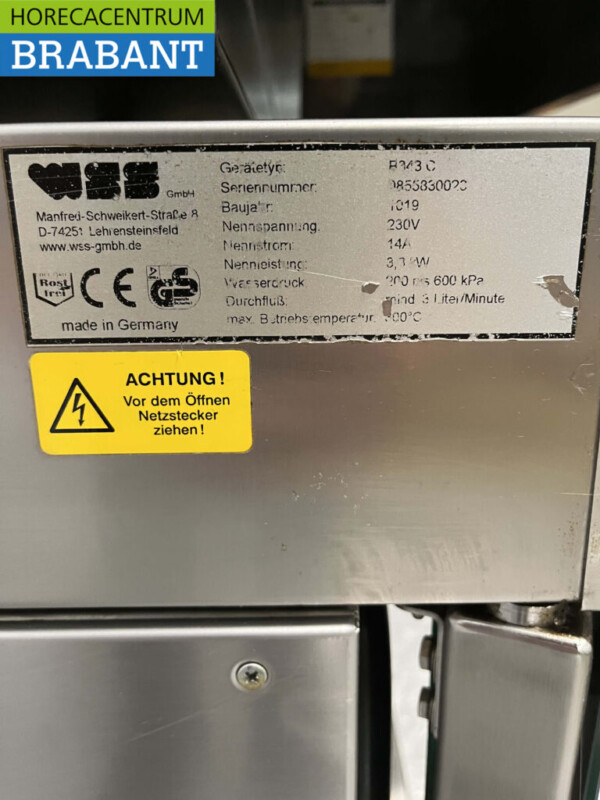 Edelstahl WSS Backofen Heißluftofen Dunstabzugshaube Sockel 230V Catering – Bild 6