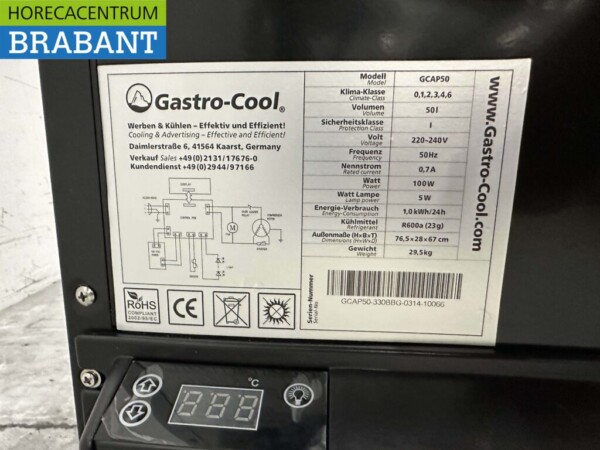 Gastro-Cool Dispenser Kühlung Kühlschrank Dosen Kühlung 230V Horeca – Bild 5