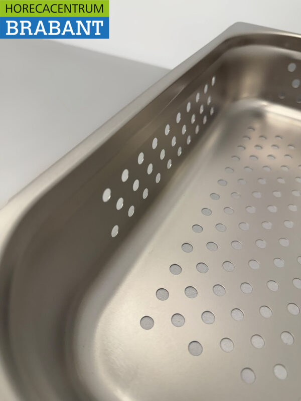 HCB Perforierter Gastronormbehälter aus Edelstahl GN-Behälter 1/3 Tiefe 65 mm Horeca – Bild 4