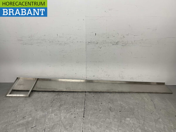 Wandregal aus Edelstahl 300 x 30 cm Horeca