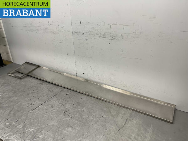 Wandregal aus Edelstahl 300 x 30 cm Horeca – Bild 2