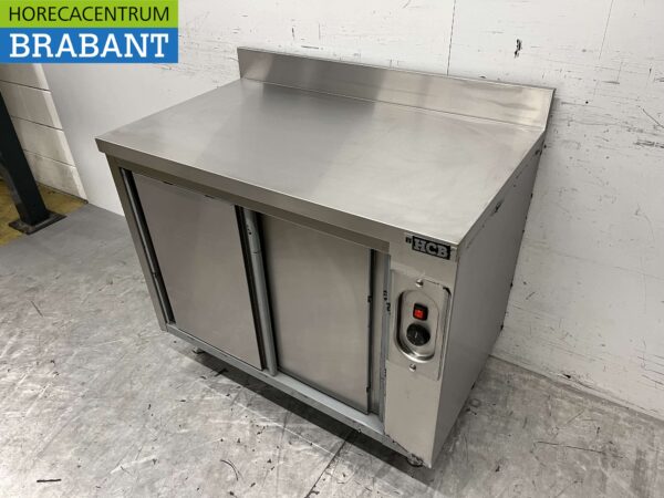 Edelstahl Warmhalteschrank 2 Schiebetüren 100 cm Catering – Bild 2