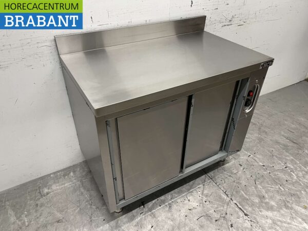 Edelstahl Warmhalteschrank 2 Schiebetüren 100 cm Catering – Bild 3