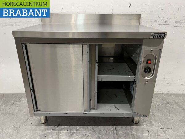 Edelstahl Warmhalteschrank 2 Schiebetüren 100 cm Catering – Bild 5