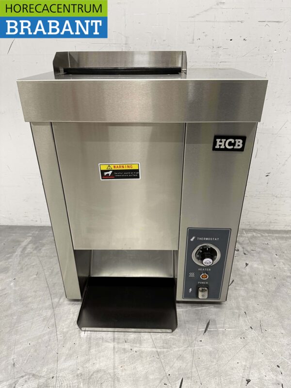 HCB Edelstahl Vertikaler Durchlauftoaster Brotröster Durchlaufofen 230V Horeca