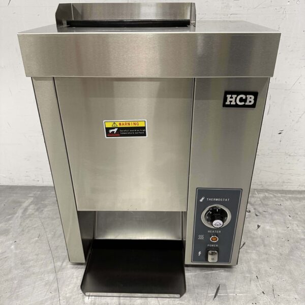HCB Edelstahl Vertikaler Durchlauftoaster Brotröster Durchlaufofen 230V Horeca