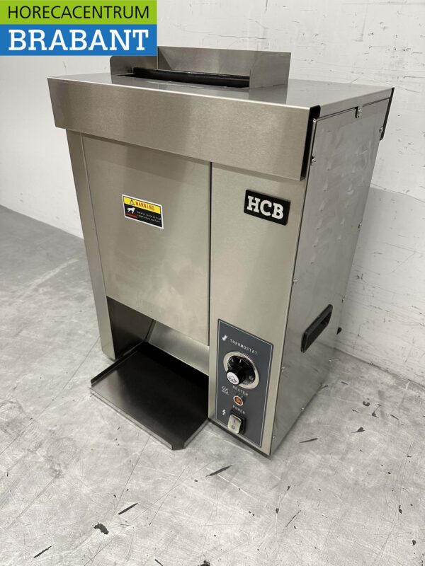 HCB Edelstahl Vertikaler Durchlauftoaster Brotröster Durchlaufofen 230V Horeca – Bild 2