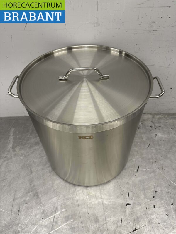 HCB Edelstahl Suppentopf Kochtopf Induktion 50 x 50 cm 98 Liter Horeca – Bild 2