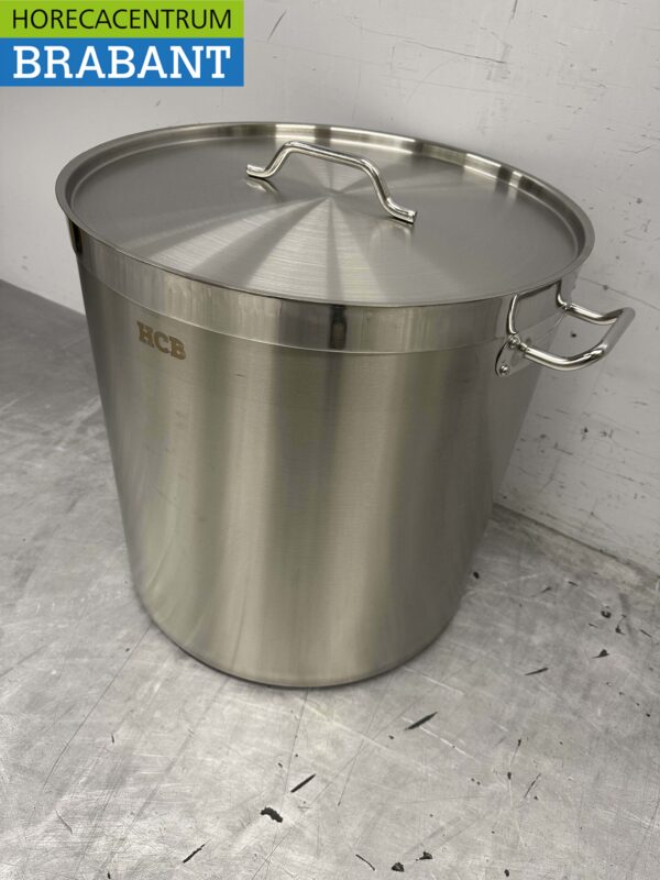 HCB Edelstahl Suppentopf Kochtopf Induktion 50 x 50 cm 98 Liter Horeca – Bild 3