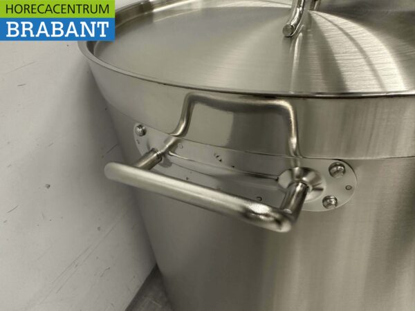 HCB Edelstahl Suppentopf Kochtopf Induktion 50 x 50 cm 98 Liter Horeca – Bild 5