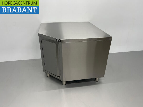 HCB Edelstahl-Arbeitsschrank Premium-line Eckschrank klappbar 100 x 100 cm Catering