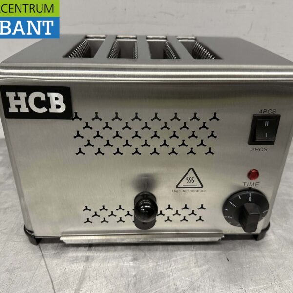 Edelstahl Toaster Brotröster 4 Scheiben 230V Horeca