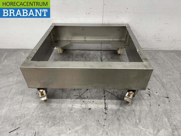 Mobiler Unterwagen aus Edelstahl 90 cm Horeca
