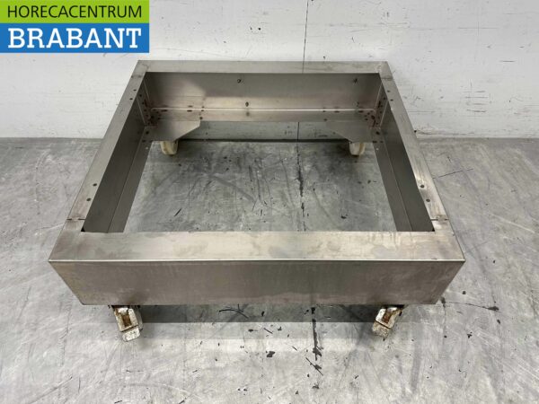 Mobiler Unterwagen aus Edelstahl 90 cm Horeca – Bild 2
