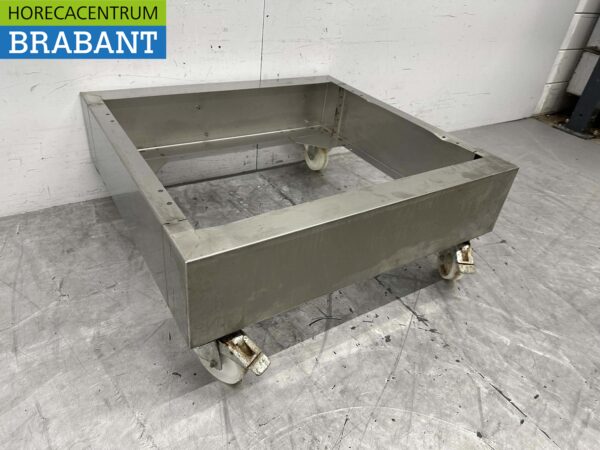 Mobiler Unterwagen aus Edelstahl 90 cm Horeca – Bild 4