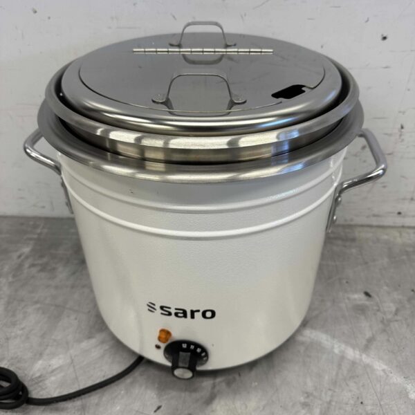 Saro Retro Suppenkessel aus Edelstahl Suppenterrine 11 Liter 230V Catering
