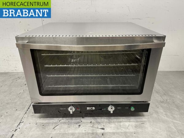 Umluftofen aus Edelstahl Umluftofen Backofen Feuchtigkeitszufuhr / Dämpfen 60/40 cm 110 Liter 400V Horeca