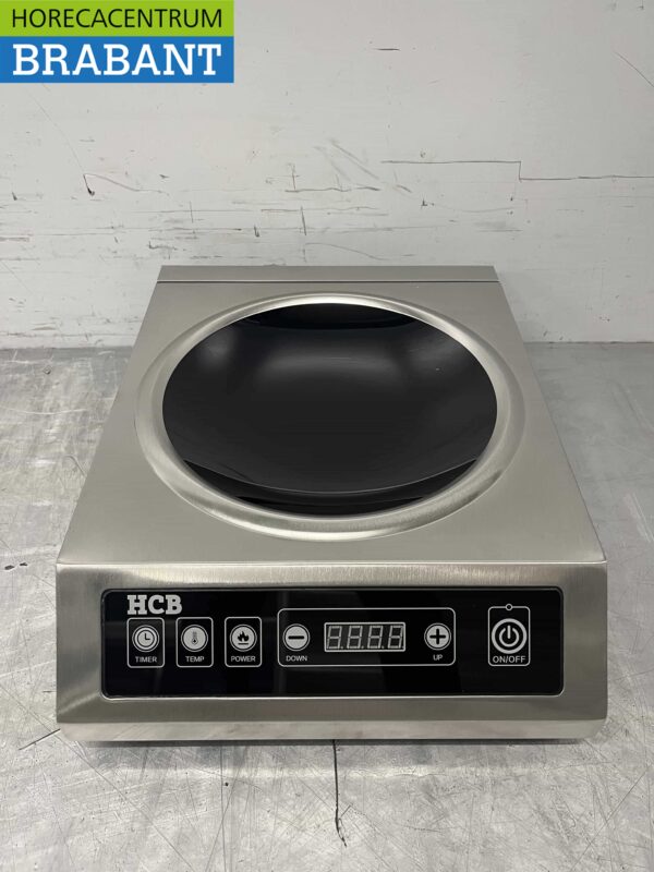 Edelstahl Induktionswok Wokbrenner Wokplatte 3,5 kW 230V Horeca