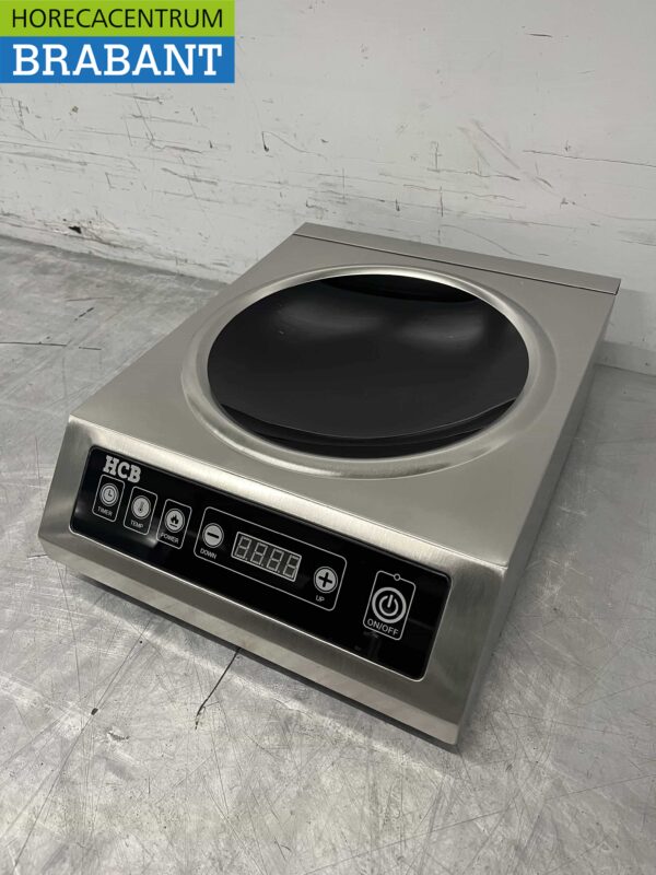 Edelstahl Induktionswok Wokbrenner Wokplatte 3,5 kW 230V Horeca – Bild 2