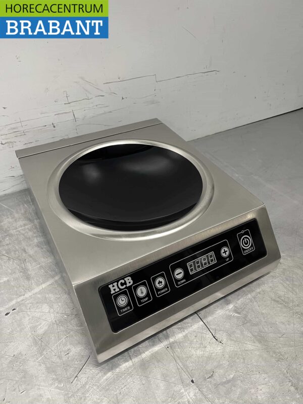 Edelstahl Induktionswok Wokbrenner Wokplatte 3,5 kW 230V Horeca – Bild 3