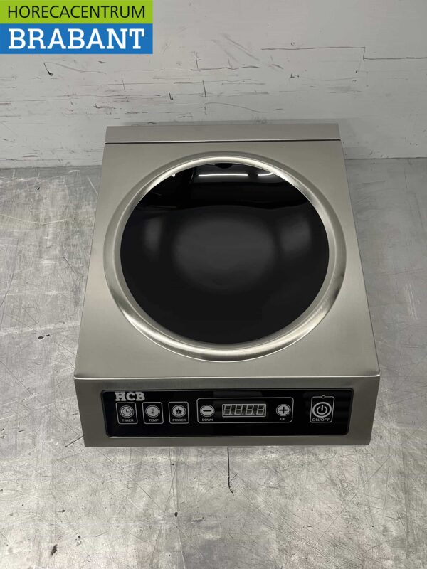 Edelstahl Induktionswok Wokbrenner Wokplatte 3,5 kW 230V Horeca – Bild 4