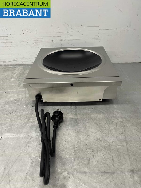 Edelstahl Induktionswok Wokbrenner Wokplatte 3,5 kW 230V Horeca – Bild 5