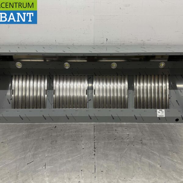 Edelstahl-Dunstabzugshaube mit Lamellenfiltern Premium-line 250 cm Box-Modell Box-Modell Horeca