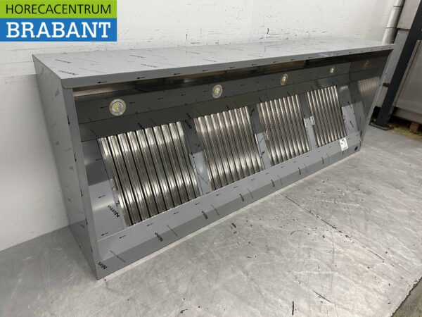 Edelstahl-Dunstabzugshaube mit Lamellenfiltern Premium-line 250 cm Box-Modell Box-Modell Horeca – Bild 2
