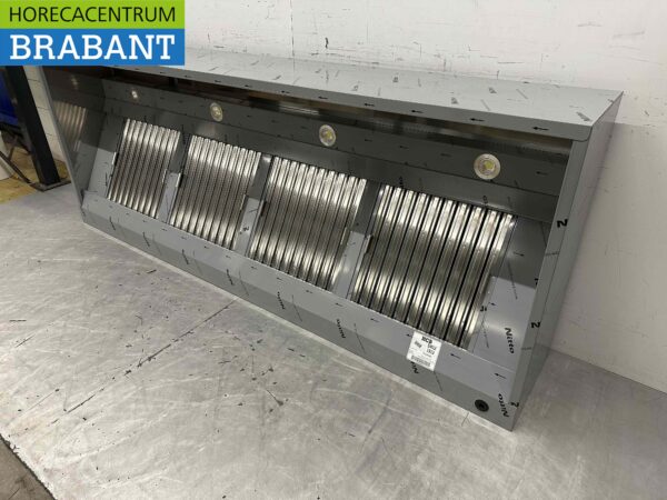 Edelstahl-Dunstabzugshaube mit Lamellenfiltern Premium-line 250 cm Box-Modell Box-Modell Horeca – Bild 3